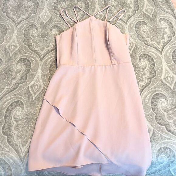 Amanda Uprichard Odean Mini Dress in Rose Quartz Size M - Picture 2 of 4